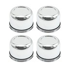 Push Through Wheel Center Caps  3 25 Inch Silver Bore Diameter 2 32 Inch Tall 