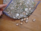 5 Lbs Clear  Flat Glass Marbles Gems  Stain Glass  Vase Fillers  Mosaic  7