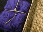 Purple Faux Fur Baby Photo Prop Newborn Nest Photography Blanket Free Shipping  