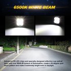 Auxbeam For 2012-2022 Toyota Tacoma Hood Ditch Led Fog Light Pods Amber Foglight