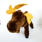 Vintage Dakin Standing Moose Plush 1976 Retro Stuffed Animal Antlers Elk Korea