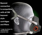 3m 6000 Construction Half Face Respirator Facepiece Mask With Cartridge   Filter