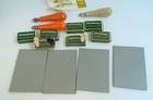 Speedball Linoleum 3 Cutter Tools 7 Boxes Blades 4 Sheets Linoleum Lot E