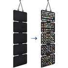 Foldable Felt Jewelry Organizer 5-tier Wall Hanging Earring Display