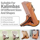 Kalimba Stand Wood Thumb Piano Display Stand    Mahogany Color