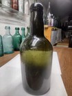 Pontiled Crude Black Glass Rum Porter Ale Liquor Bottle Mid 1800 s
