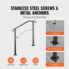 Handrail Arch  2 Fits 2 Step Matte Black