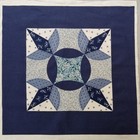 Vtg wamsutta  calicos Blues green Quilt Pattern  cotton Fabric Panel  16 5 x17 