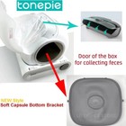 Tonepie Automatic Cat Litter Box Accessories Bin Door Bottom Ventilation Capsule