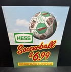 Vintage Hess Soccer Ball Sign- National Soccer Hall Of Fame- Promo Display Rare
