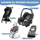Breathable 3-in-1 Infant Car Seat Head Support  Soft Infant Car Seat Insert  Car