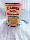 Vintage Large Clabber Girl Double Acting Baking Powder Advertising Tin Can 10lbs