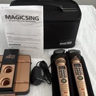 Magic Sing E8 2 Wireless Karaoke Microphones W  Dock   Case Gold black
