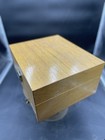 Vintage Olympus Tokyo Microscope And Accessories Wooden Box Case  Japan