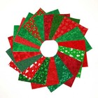 102 Pieces Christmas Basics Red Green Pre Cut Charm Pack 5  Squares 100  Cotton