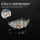     lifelike Swimbait Crankbait Fishing Lures 5 Pack Lot Tackle Box Multi Jointed