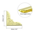 23mm Metal Book Corners  100pcs Photo Corners Book Corners Protector  Gold Tone