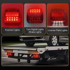 2x Wireless Magnetic Trailer Lights     Rechargeable Led Taillight Kit For Trailer