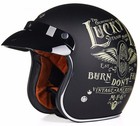 New Torc T50 Open Face 3 4 Motorcycle Helmet Dot Cafe Racer Retro Vintage