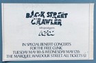 Ac dc Back Street Crawler Paul Kossoff 1976 Uk Concert Advert The Marquee