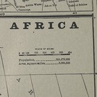 Large Antique 1893 Map Of Africa 21   x14   