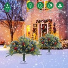 2pcs Christmas Tree light Artificial Lighted Xmas Trees Light 50 Beads Xmas Tree