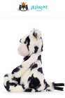 Nwt Jellycat Original Bashful Calf 12    Black   White Cow Plush Soft Cute 