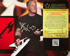 James Hetfield Metallica Signed Original 8x10  Authentic Real Autograph W coa