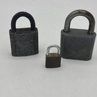Vintage Padlock Lot Slaymaker Pin Tumbler Rust Patina Antique Lock No Keys