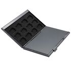 Black Aluminum Memory Card Case 24 Slots-micro Sdhc Card Lexar Sandisk Kingston