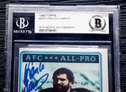 Franco Harris Hof Rb Autographed Signed 1980 Topps Football Card Bas Beckett
