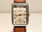 Vintage Rare Early Rectangle Ww2 Military  Men s Germany Watch  junghans  Cal 98