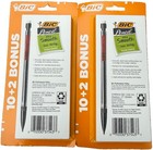 Bic Mechanical Pencils  2 Xtra Smooth Dark Writing 0 7mm 2 Packs Of 12  24  New