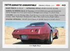 Mario Andretti Signed 1991 Corvette Set Trading Card Indy Racing  40