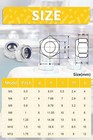 10pcs M8-1 25mm Nylon Insert Hex Lock Nuts Din985 Stainless Steel A2 Self Loc   