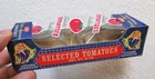 Vintage 1950s Selected Tomatoes Cardboard Box Celephane Top  New Old Stock