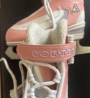 Softec Youth Figure Skates Soft Flex Pink White Purple Lace Size 12j