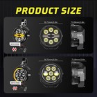 2x Led Spot Light Auxiliary Motorcycle Headlight Driving Fog Lamp Yellow white
