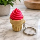 25 Pack Ice Cream Cone Keychains     Colorful Clicker Fidget Party Favors