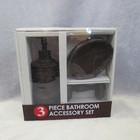 Bathroom Accessory Set 3 Iece Oil Rubbed Classic Bronze Chateau Orb New Ob