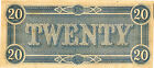 1864  20 T67  reproduction  Csa Currency Alexander H  Stephens Pictured
