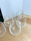 Set Of 6 Clear Crystal Stemless Wine Glasses Tumblers Modern Drinking Glassware