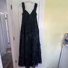 Mother Of The Bride Gown Jovani Plus Size 18 Navy Blue Sequin Dress