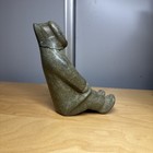 1977 6  Inuit Soapstone Carving Eskimo Art Native Sculpture Looking At Borealis