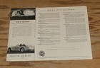 Original 1963 Austin Healey 3000 Mark Ii Sports Convertible Sales Sheet Brochure