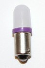  10 Pack  - 6 3 Volt Led Bulb Frosted 44 47 Bayonet Base  ba9s  Pinball - Purple