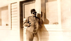 Original Old Vintage Antique Picture Soldier Uniform Sunglasses Nome Alaska 1945