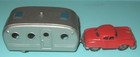 Nice Old 1950 s Japan Tin Friction Car   House Trailer