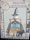 Crabapple Hill Pattern Witch s Faire  8 Happy Halloween Witch  Pre-owned