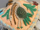 Lge Antique Beaded Pin Cushion Bird Native American Sewing Primitive Folk Art
